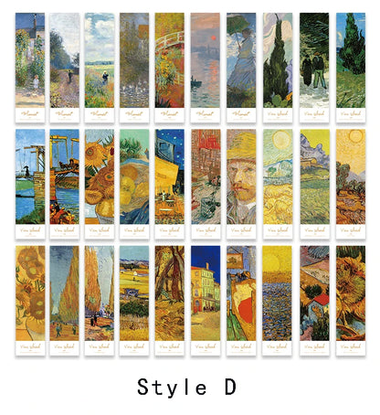 Mr.Paper 4 Designs 30 Pcs Ins Style Warm Series Creative DIY Bookmarks Geometric Patterns