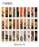 Mr.Paper 4 Designs 30 Pcs Ins Style Warm Series Creative DIY Bookmarks Geometric Patterns