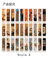 Mr.Paper 4 Designs 30 Pcs Ins Style Warm Series Creative DIY Bookmarks Geometric Patterns