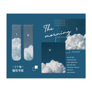 2 PCS Misty Fantasy Clouds, Sea & Forest Landscape Magnetic Bookmarks - Durable & Artistic Page Holders