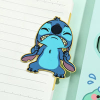 Cute Stitch Bookmark for Book Lover Gifts Disney Fans Stitch Book Page Paper Clip Mark for Friends Kids Reading Supplies