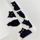 Cute Cat Magnetic Book Page Clips 6 Pack for Kids, Students & Cat Lovers | Durable & Fun