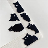 Cute Cat Magnetic Book Page Clips 6 Pack for Kids, Students & Cat Lovers | Durable & Fun