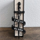 Black and Gold Dragon Bookmark with Sun and Clouds Pattern - Durable PLA Fantasy Page Holder