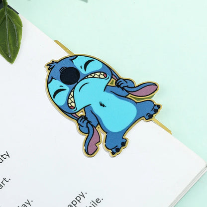 Cute Stitch Metal Bookmarks - Durable Cartoon Anime Gifts for Kids, Students, & Fans