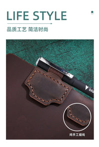 Magnetic Leather Bookmark - Double-Sided Magnetic Buckle, Durable Page Divider & Clip for Notebooks, Stationery Supplies