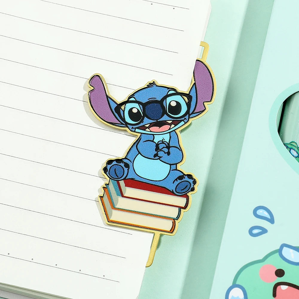 Cute Stitch Metal Bookmarks - Durable Cartoon Anime Gifts for Kids, Students, & Fans