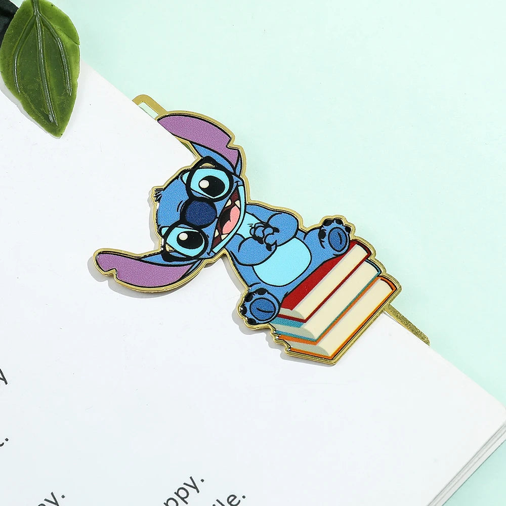 Cute Stitch Metal Bookmarks - Durable Cartoon Anime Gifts for Kids, Students, & Fans