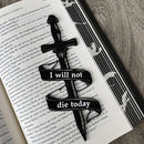 Black and Gold Dragon Bookmark with Sun and Clouds Pattern - Durable PLA Fantasy Page Holder