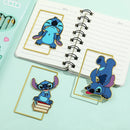 Cute Stitch Bookmark for Book Lover Gifts Disney Fans Stitch Book Page Paper Clip Mark for Friends Kids Reading Supplies